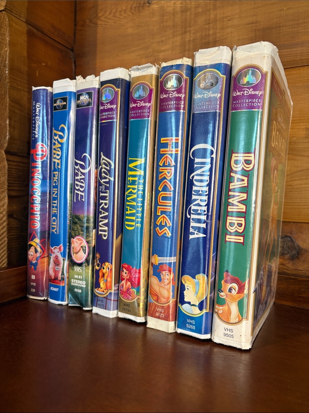Walt Disney & MCA Home Video VHS Classic Movie Night Bundle of 8
